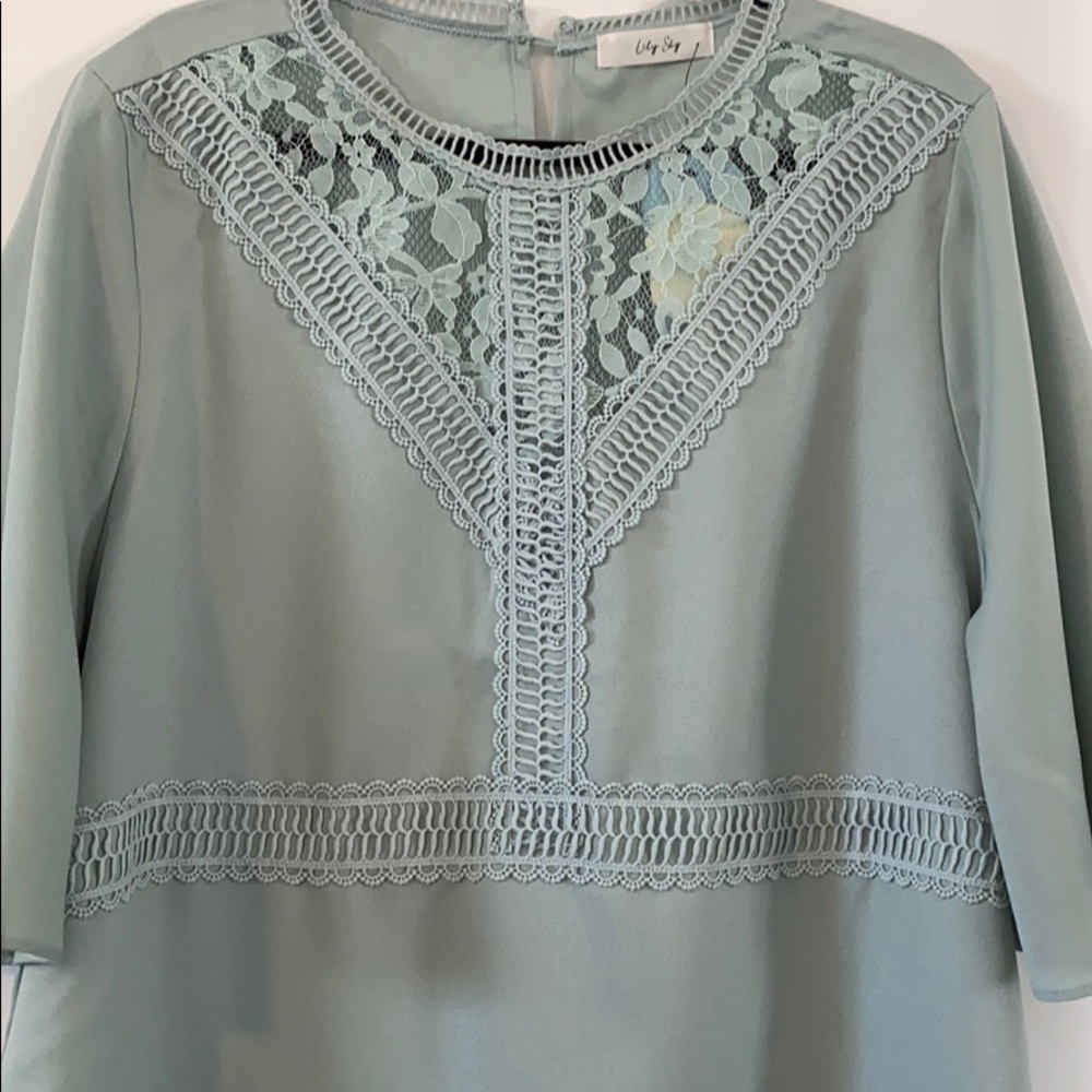 Plus Size Mint Top